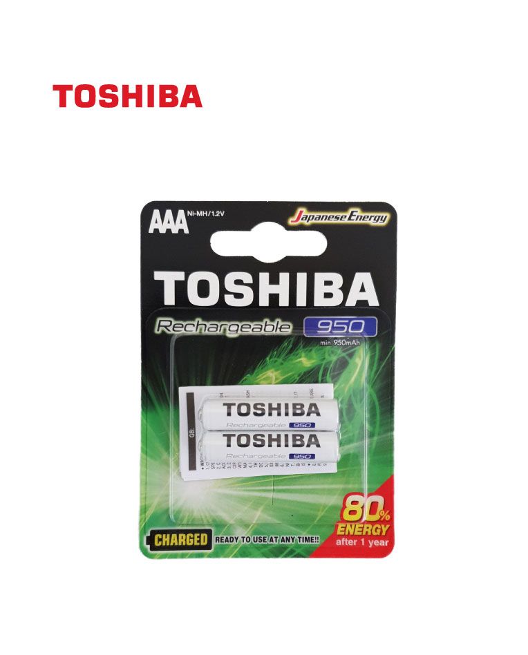 זוג סוללות נטענות AAA, 1.2V, בקיבולת 950 mAh - סוללות ומטענים באתר לדמרקט