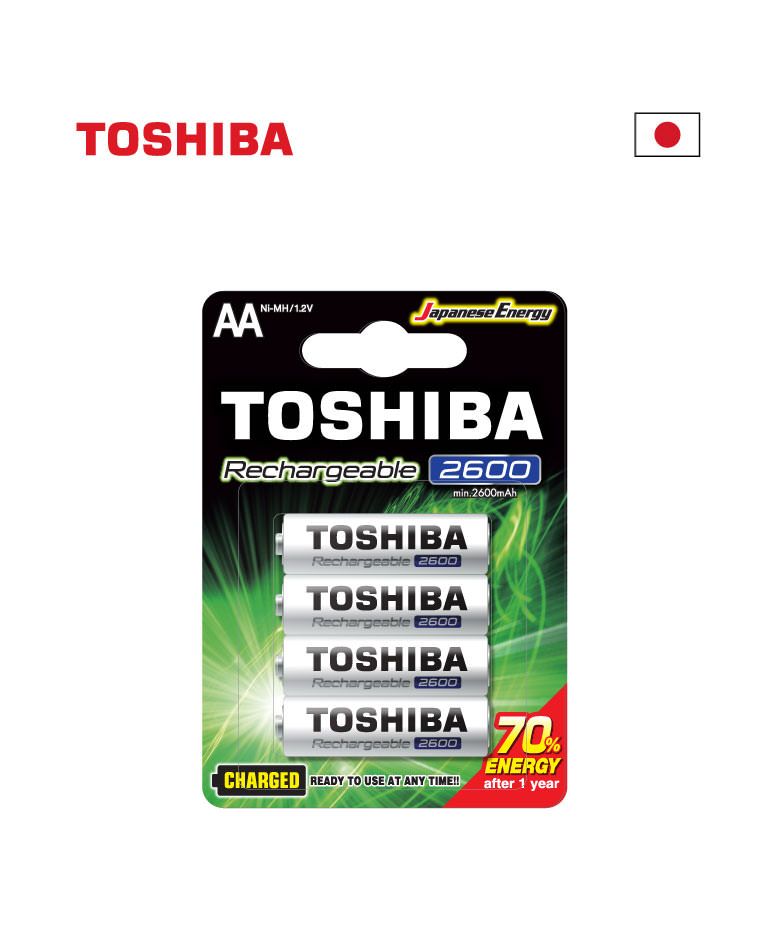 סוללה נטענת AA 1.2V 2600mAh (4 יחידות) - סוללות ומטענים באתר לדמרקט