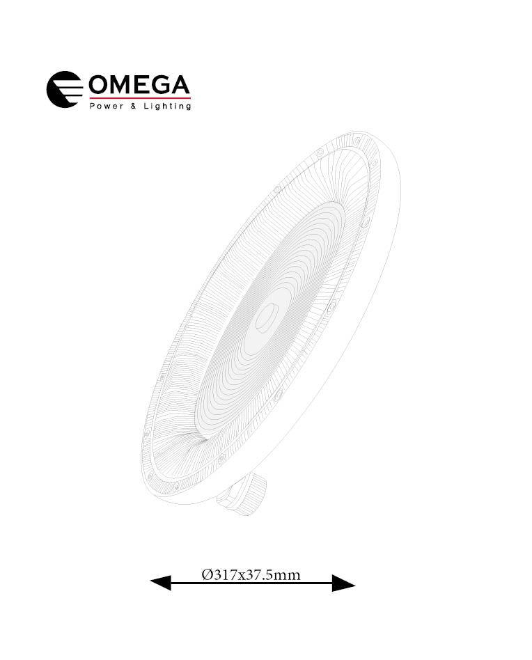 פעמון לד UFO דגם GIMAX 200W CCT - תאורת חוץ - תאורת הצפה / פרוז'קטורים באתר לדמרקט