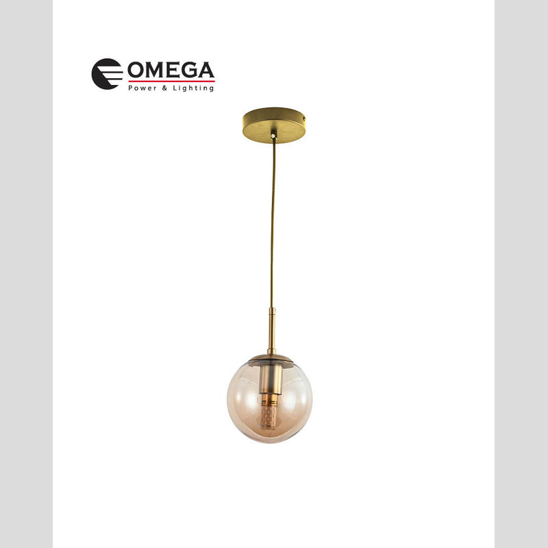 גוף תאורה תלוי דגם YELL בסיס עגול E27 פליז - Hanging lamps with bulbs באתר לדמרקט