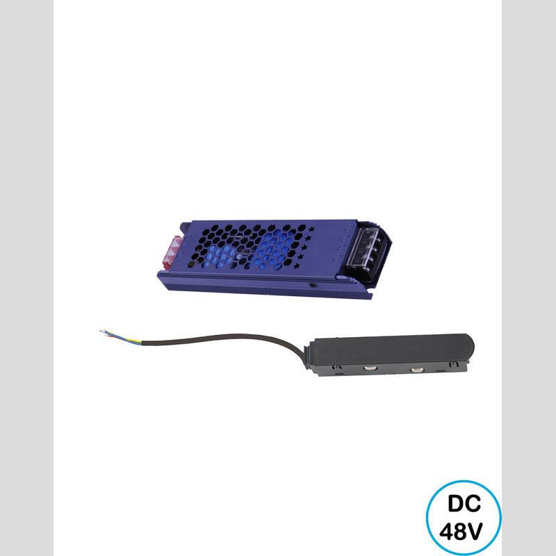 שנאי מתכת 300W + מחבר הזנה מגנטי לפס תה"ט LINE - Magnetic Lighting Track System באתר לדמרקט