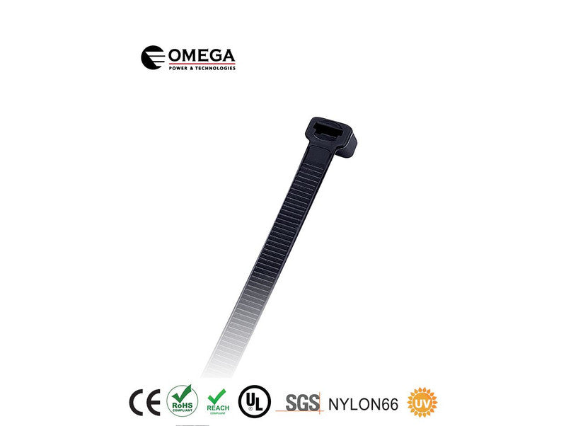 חבק (אזיקון) Nylon66 שחור 4.7X400 - 100 יחידות