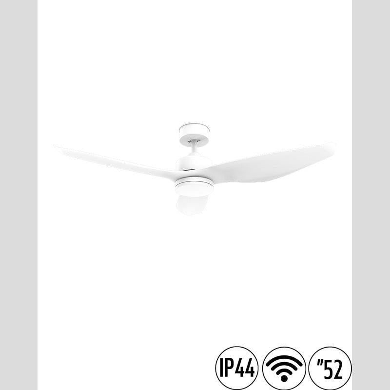 מאוורר תקרה 52" UNO WIFI לפרגולה IP44 כולל שלט ותאורה NORTHER - מאווררי תקרה באתר לדמרקט