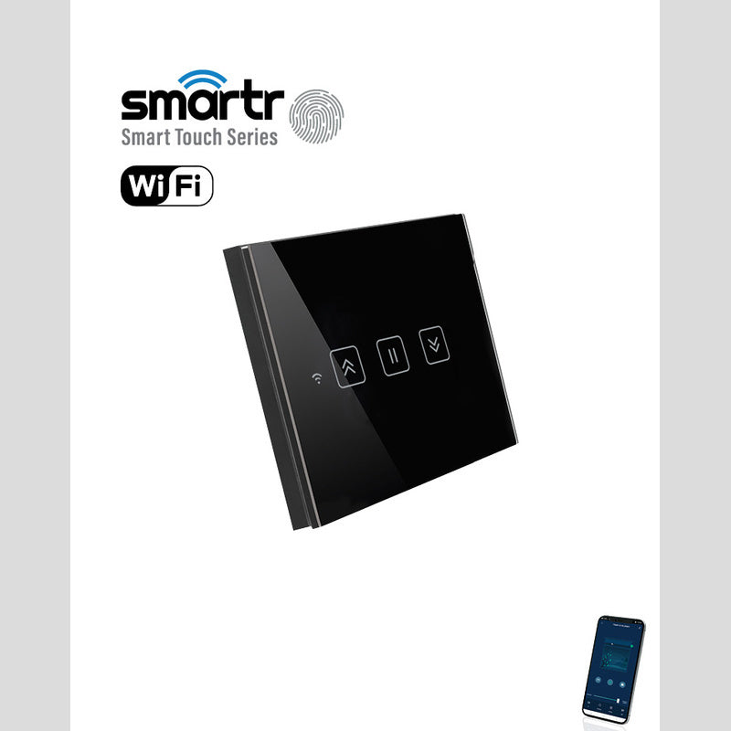 מפסק תריס שחור TOUCH WIFI - טיימרים ומוצרי WIFI באתר לדמרקט