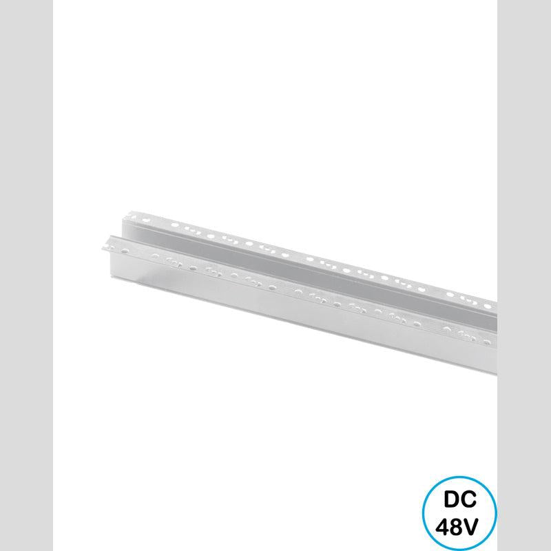 פס מגנטי שקוע 1 מטר לבן - Magnetic Lighting Track System באתר לדמרקט