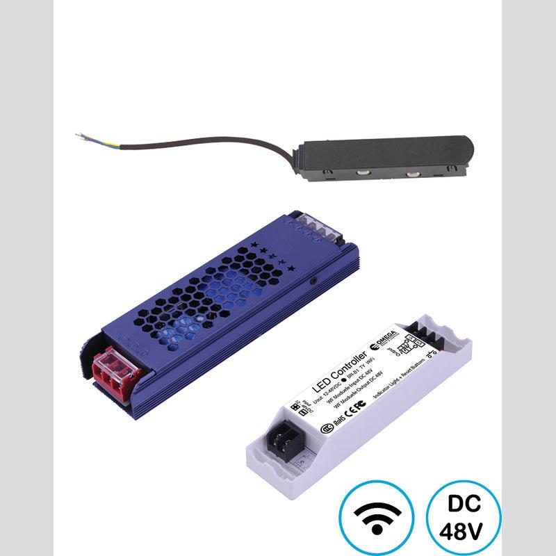 קיט מודול + שנאי מתכת LINE WIFI 200W - Magnetic Lighting Track System באתר לדמרקט