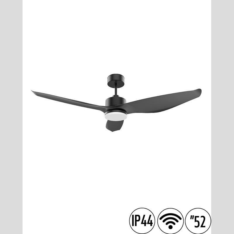 מאוורר תקרה 52" UNO WIFI לפרגולה IP44 כולל שלט ותאורה NORTHER - מאווררי תקרה באתר לדמרקט