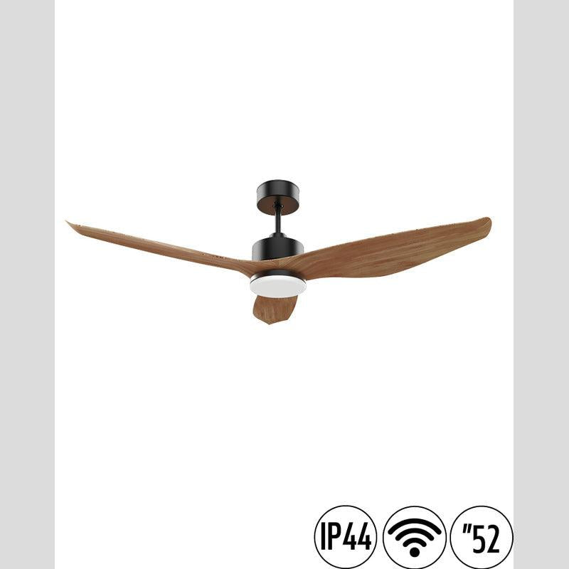 מאוורר תקרה 52" UNO WIFI לפרגולה IP44 כולל שלט ותאורה NORTHER - מאווררי תקרה באתר לדמרקט