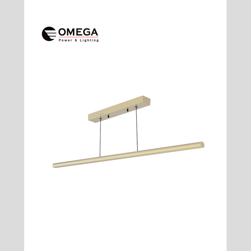 פרופיל תלוי CCT 30W GlowBar זהב OMEGA 1200mm - Hanging lamps with bulbs באתר לדמרקט