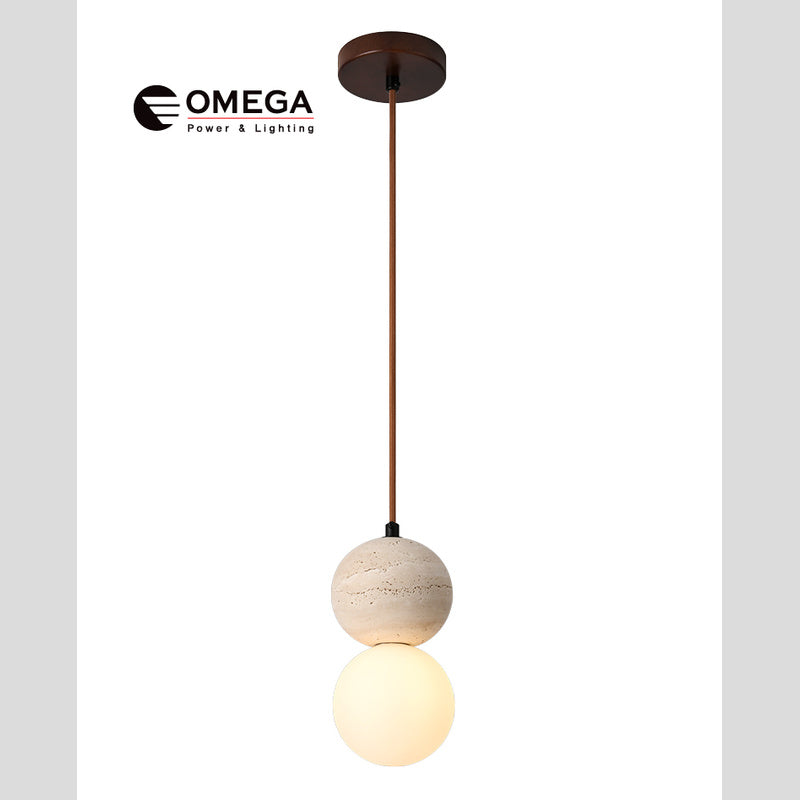 Sfera גוף תלוי טרוורטין G9 - תאורה באתר לדמרקט