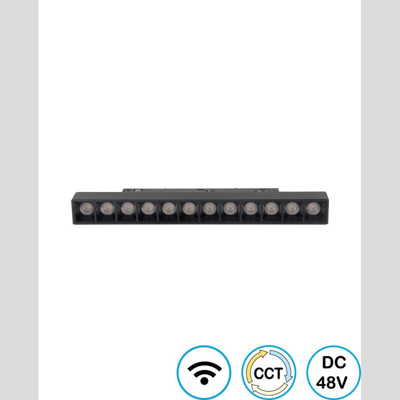 עדשות לינארי מגנטי קו אפס שחור LINE WIFI EYEZERO 12W - Magnetic Lighting Track System באתר לדמרקט