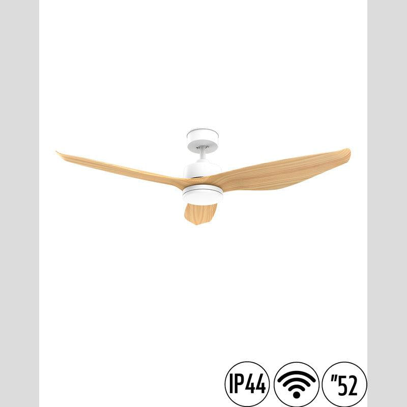 מאוורר תקרה 52" UNO WIFI לפרגולה IP44 כולל שלט ותאורה NORTHER - מאווררי תקרה באתר לדמרקט