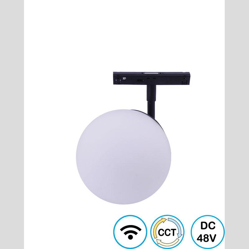 כדור מגנטי מתכוונן שחור LINE WIFI BUBBLE 12W - Magnetic Lighting Track System באתר לדמרקט