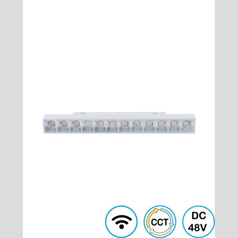 עדשות לינארי מגנטי קו אפס לבן LINE WIFI EYEZERO 12W - Magnetic Lighting Track System באתר לדמרקט