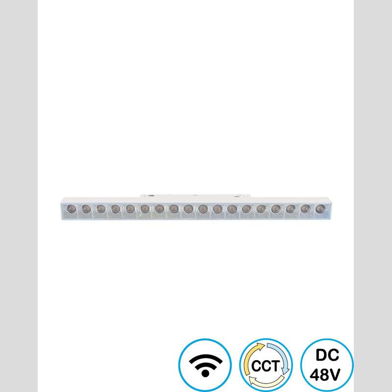 עדשות לינארי מגנטי קו אפס לבן LINE WIFI EYEZERO 18W - Magnetic Lighting Track System באתר לדמרקט
