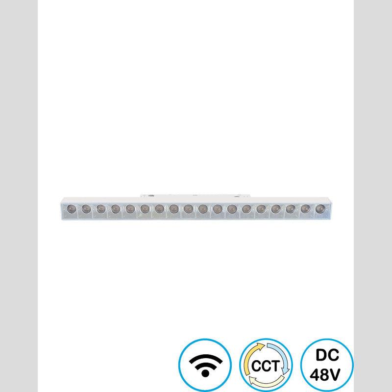 עדשות לינארי מגנטי קו אפס לבן LINE WIFI EYEZERO 18W - Magnetic Lighting Track System באתר לדמרקט
