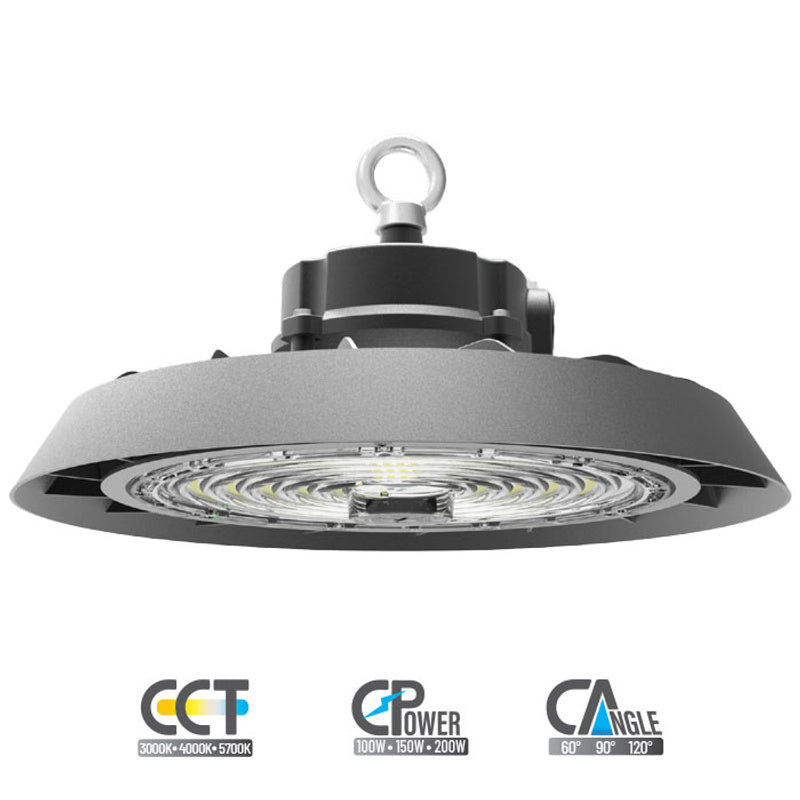 HIBLADE פעמון הצפה מקצועי CCT + CCPower + CCAngle שחור כולל כבל 1מטר עד 188lm/w IP65 - LED Flood Lights באתר לדמרקט