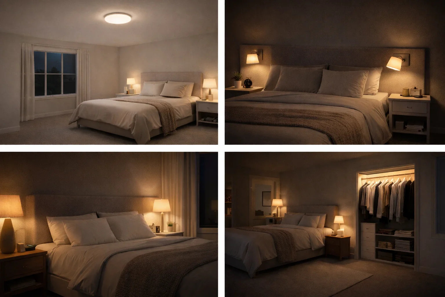 תאורה לחדר שינה