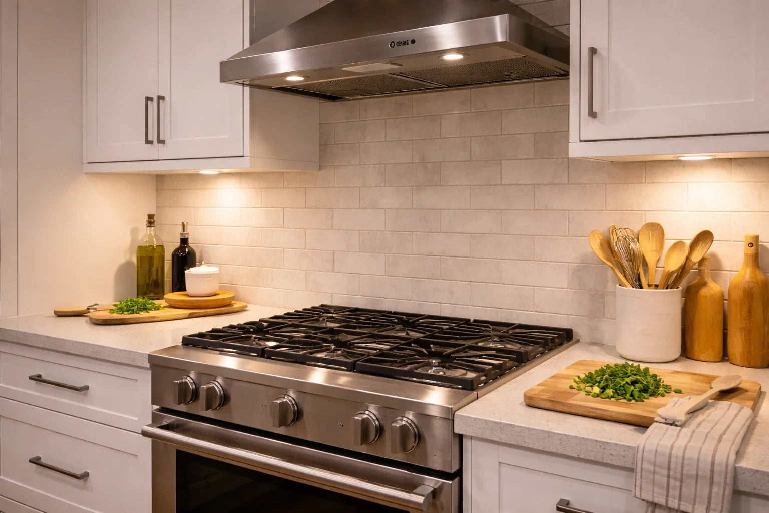 צל על השיש במטבח? תאורת עבודה נכונה מעל משטחים