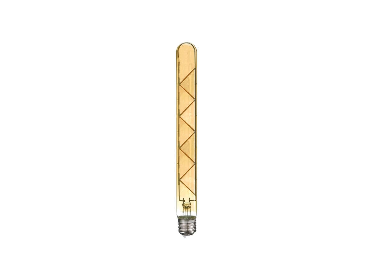 ג'מבו לד ענבר 8W E27 2K אורך 30 ס"מ T30 ניתן לעמעום - LED Bulbs באתר לדמרקט