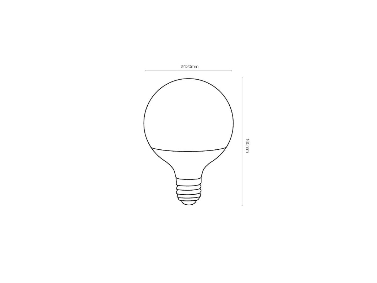לד גלוב 120 מ"מ 20 וואט 6000K הברגה E27 - LED Bulbs באתר לדמרקט