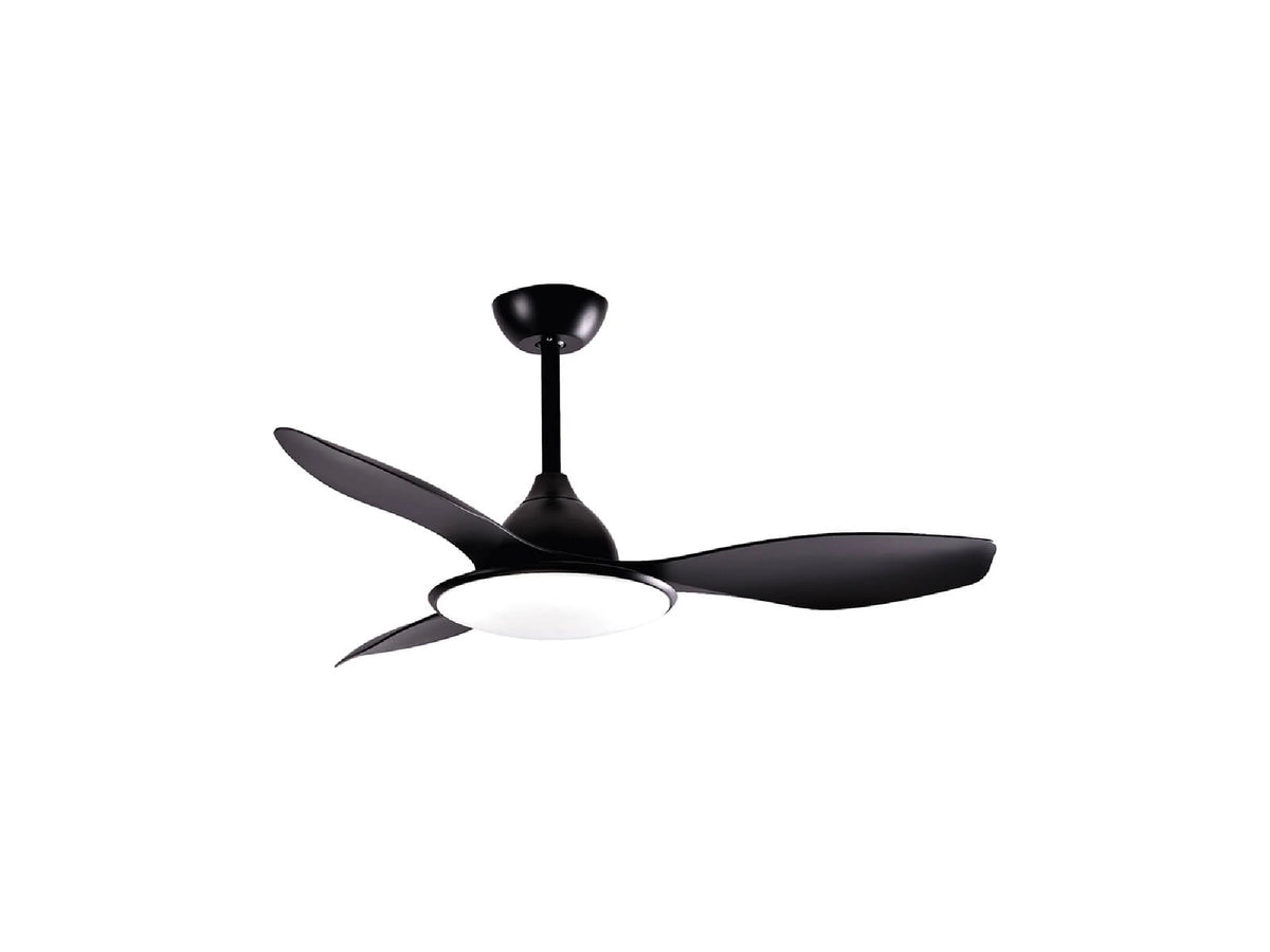 מאוורר תקרה "52 דגם סנסציה עם שלט-שחור - Ceiling Fan with Light באתר לדמרקט