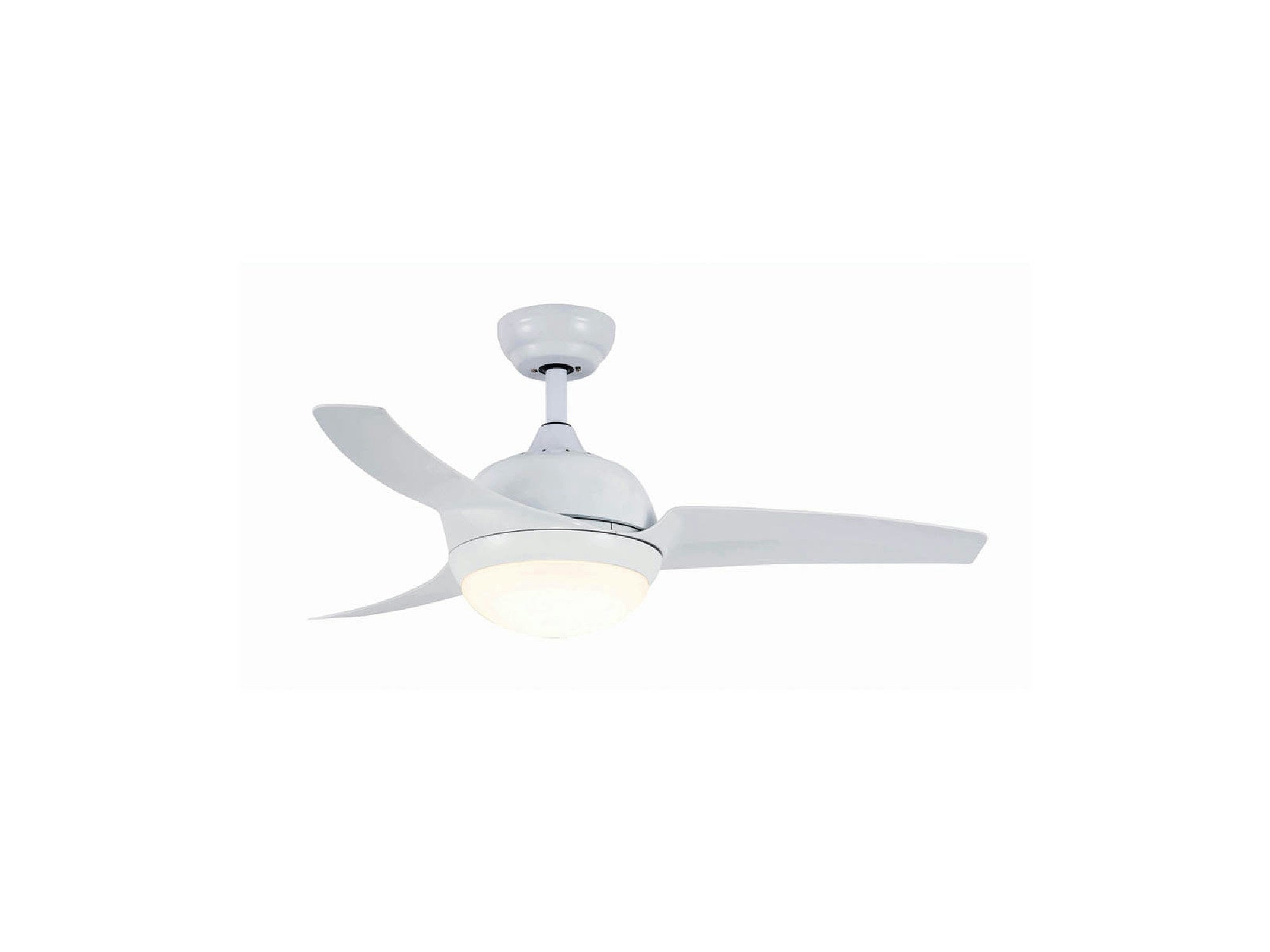 מאוורר תקרה "CCT 25W PARISLED 52 עם שלט-לבן - Ceiling Fan with Light