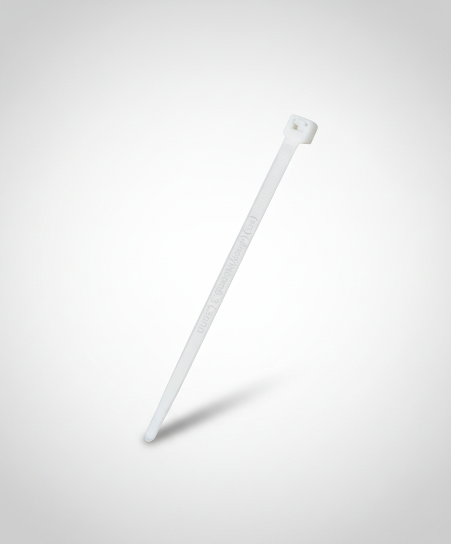 חבק (אזיקון) Nylon66 לבן 3.5X200 - 100 יחידות