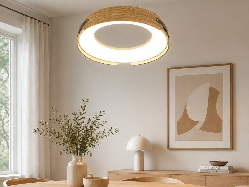 מנורת תלייה Natural Oak Wood