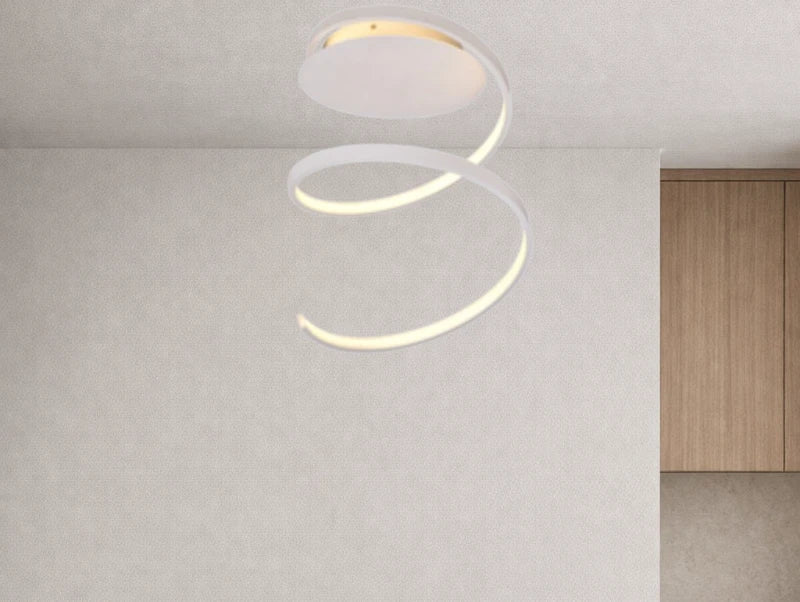 מנורה צמודת תקרה FLOWA בצבע לבן