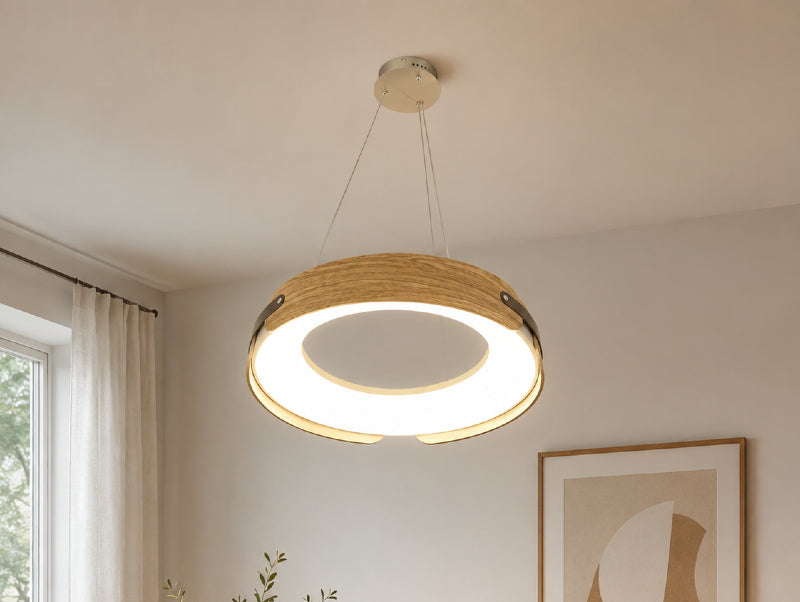 מנורת תלייה Natural Oak Wood