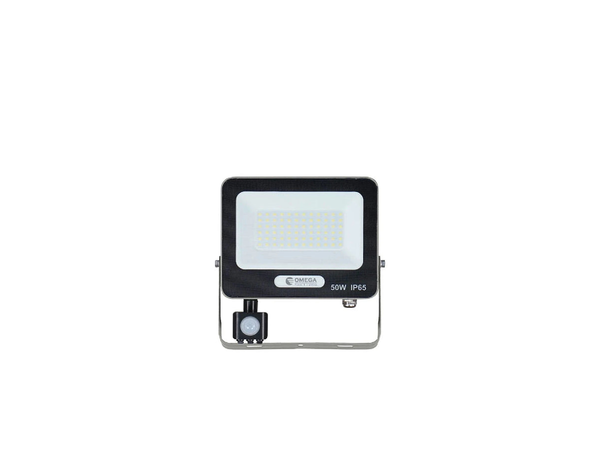 זרקור דקורטיבי UGR,50W+חיישן,אור חם,אפור OMEGA NEW STRIKE - Flood Lights באתר לדמרקט