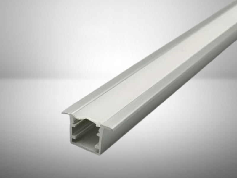 פרופיל אלומיניום לפס LED עם כיסוי חלבי לפיזור אור אחיד