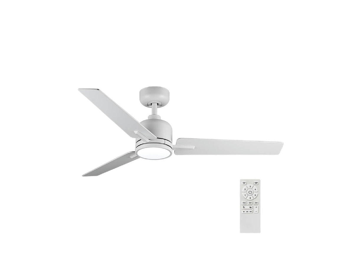 מאוורר תקרה "25W GENESIS50 42 עם שלט- לבן - Flush Mount Ceiling Light