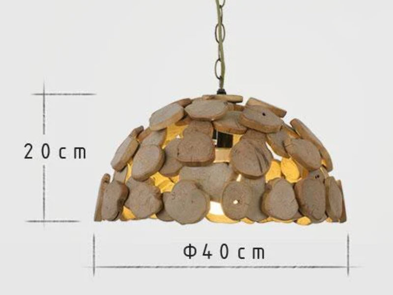 מידות של מנורת תלייה  BROWN 