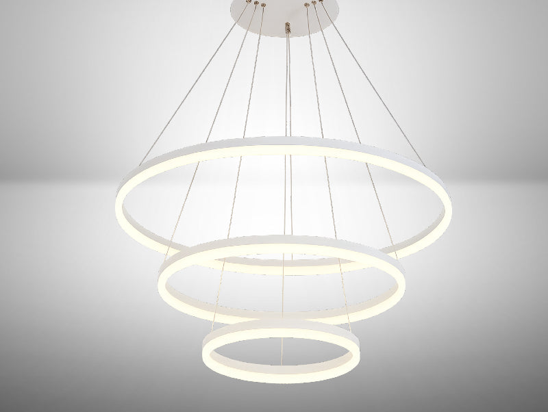 מנורת תלייה LINEA - שלוש חישוקים