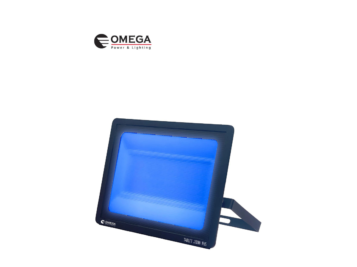 פנס הצפה TABLET אור כחול 100W - Flood Lights באתר לדמרקט