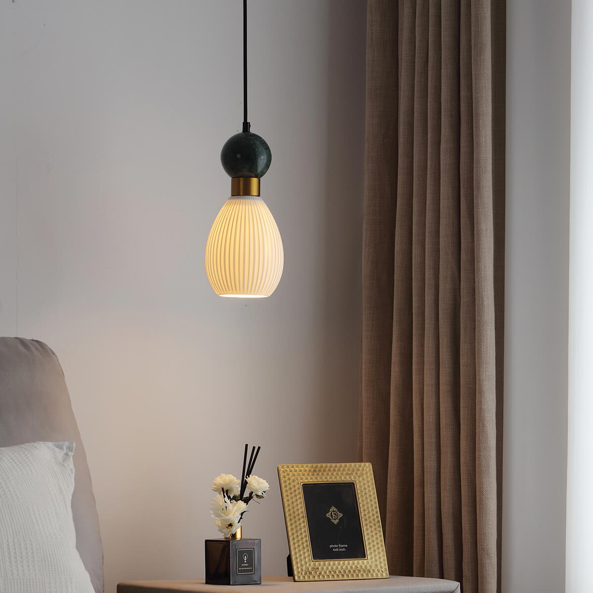 מנורת תליה מזכוכית E27 ANDORA-B - Hanging lamps with bulbs