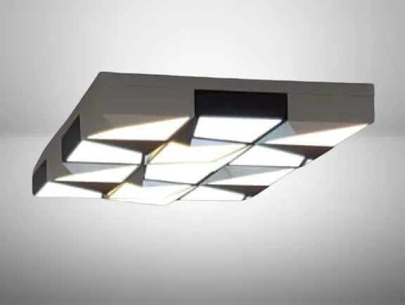 מנורה צמודת תקרה RAZER  + שלט + 3 גווני אור מובנים + דימר