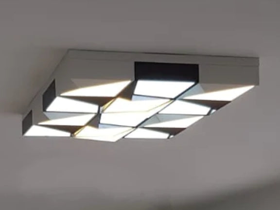 מנורה צמודת תקרה RAZER  + שלט + 3 גווני אור מובנים + דימר