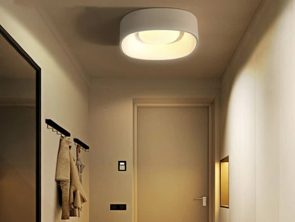 מנורה צמודת תקרה CLOUD + צבע לבן + 3 גווני אור מובנים + דימר 54X54cm - עודפים