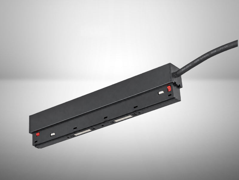 דרייבר מגנטי שקוע לפס צבירה מדגם LINE של OMEGA בצבע שחור עם כבל הזנה