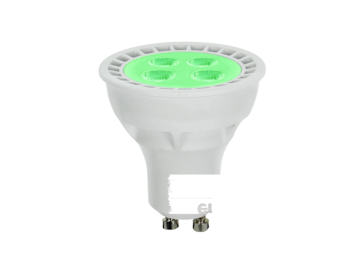 דיקרויקה 4 לדים 1 וואט אור ירוק חיבור GU10 - LED Bulbs באתר לדמרקט