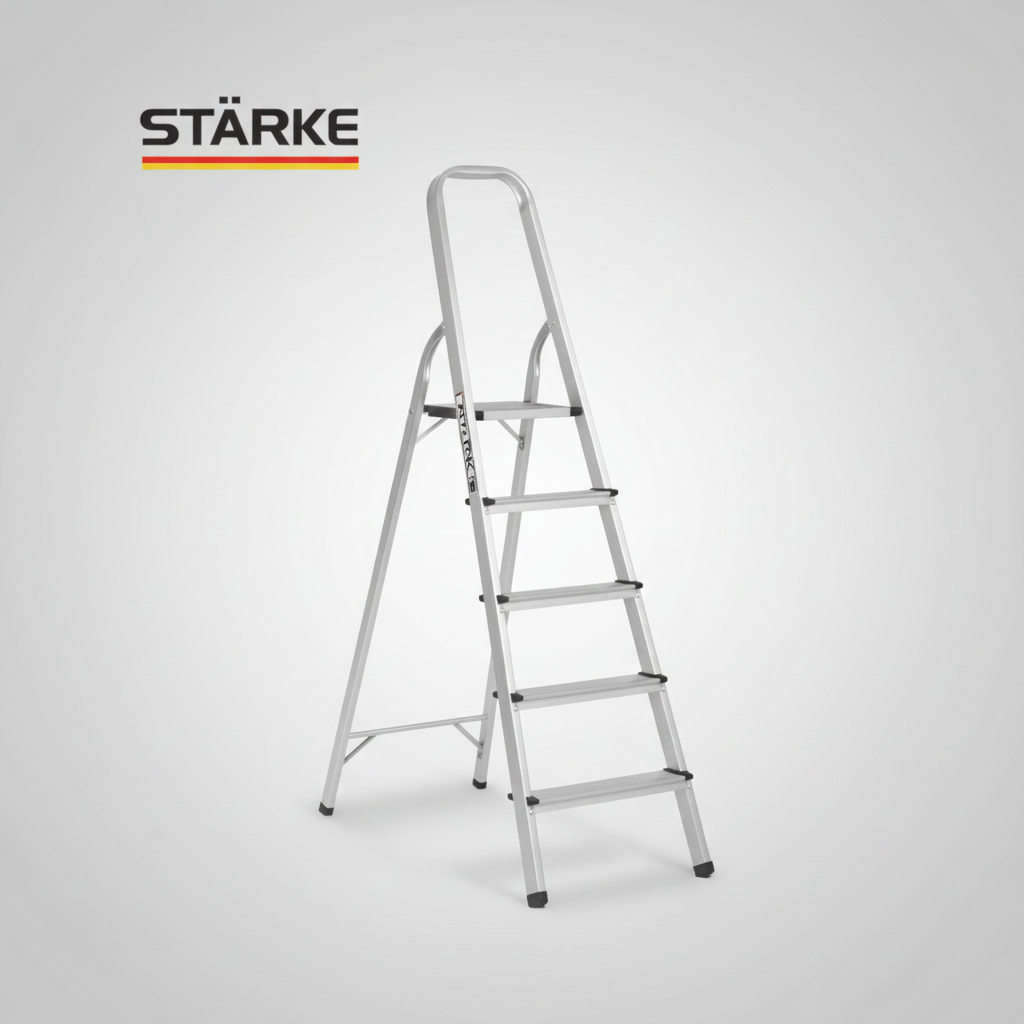 סולם אלומיניום ביתי 5 שלבים, תוצרת STARKE