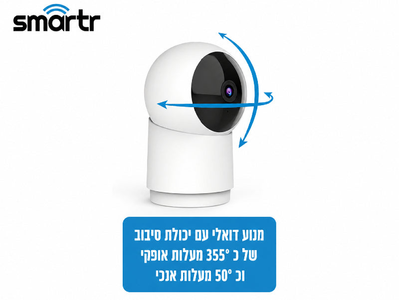 תמונת הסבר למצלמת אבטחה חכמה עם שליטה מהטלפון