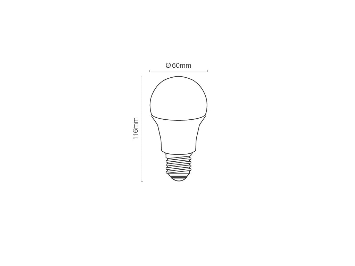 נורת לד 900 לומן 4000K A60 10W E27 לבן קר - LED Bulbs באתר לדמרקט