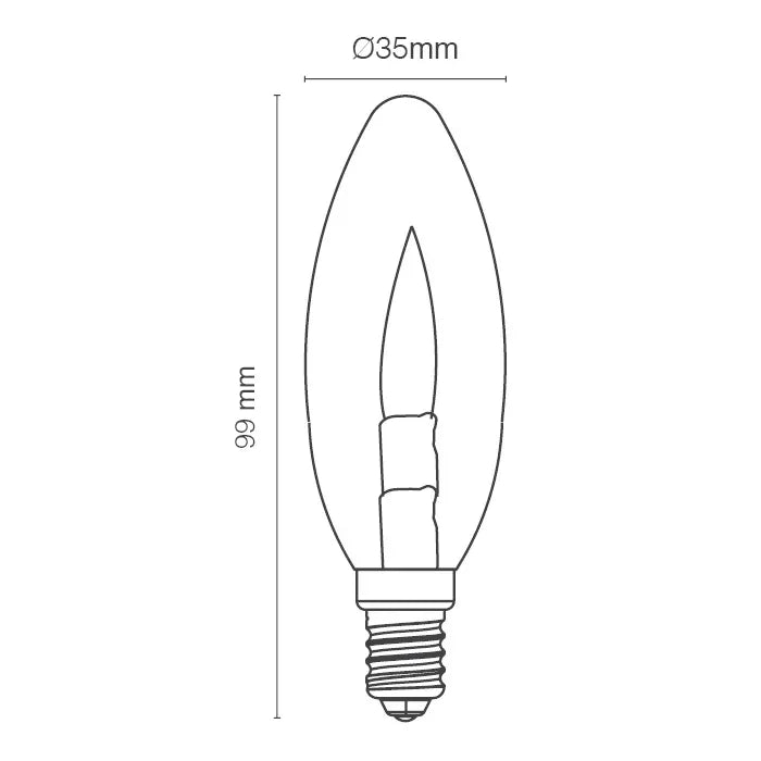 נורת אפקט להבה (2 מצבי הדלקה) E14 אור כתום חם - LED Bulbs באתר לדמרקט
