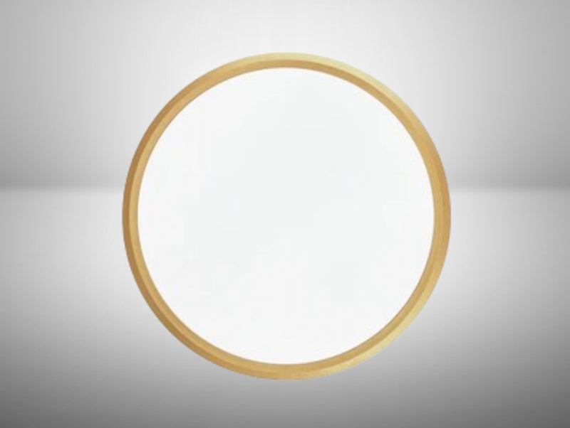 פאנל ELEMENT עגול של OMEGA בגוון זהב, דק במיוחד, להתקנת צמוד תקרה.