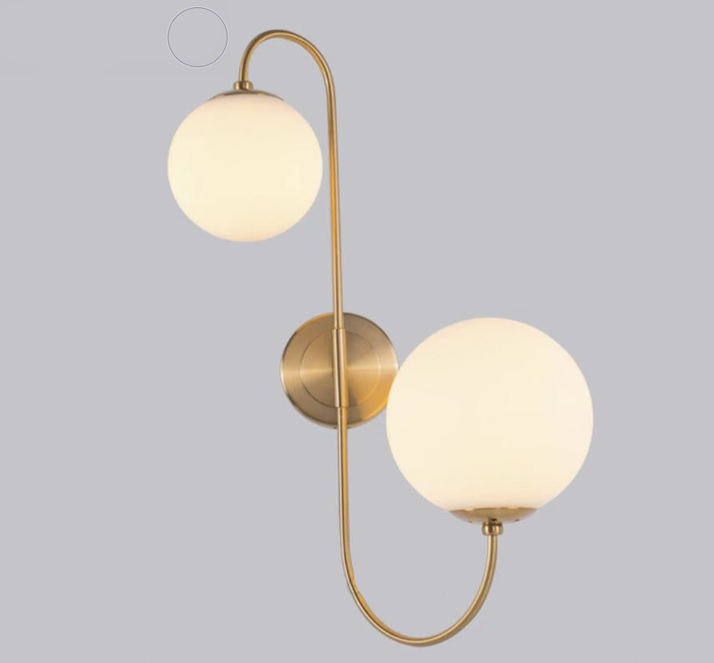 מנורת קיר ללא הכדורי זכוכית GOLDEN TONG - עודפים