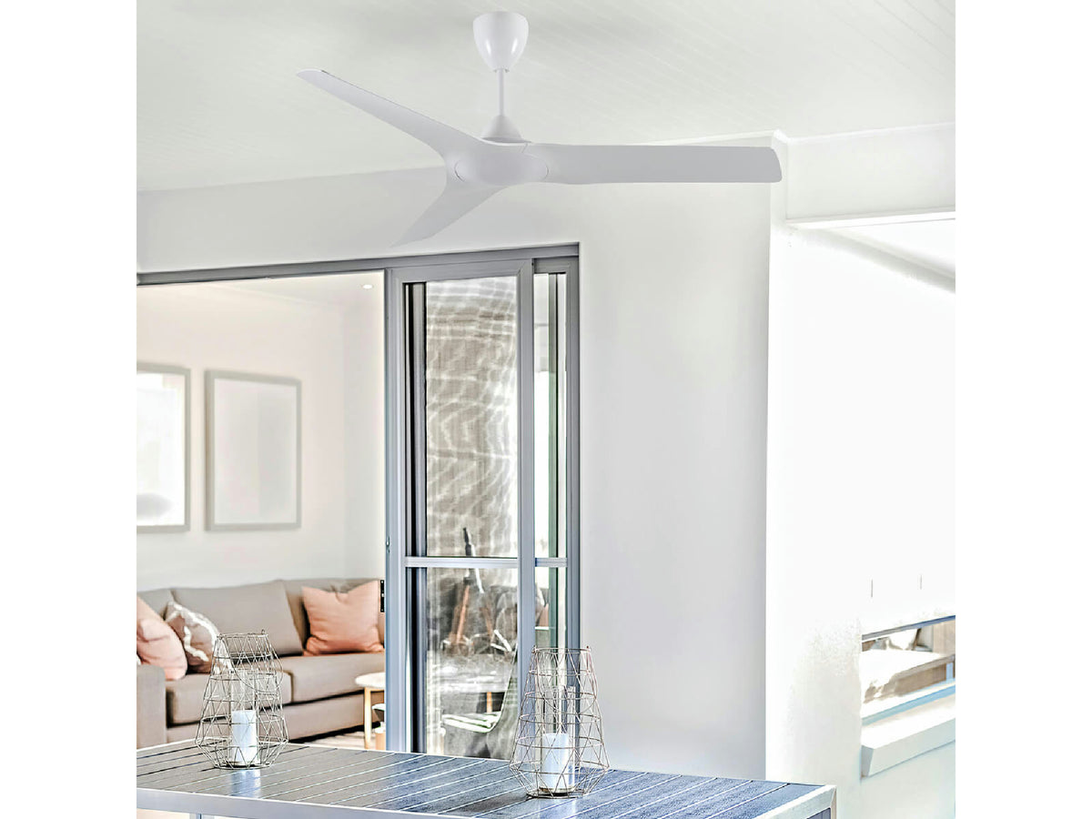 מאוורר תקרה לפרגולה "ATLANTIC 52 עם שלט-לבן - Ceiling Fan with Light באתר לדמרקט